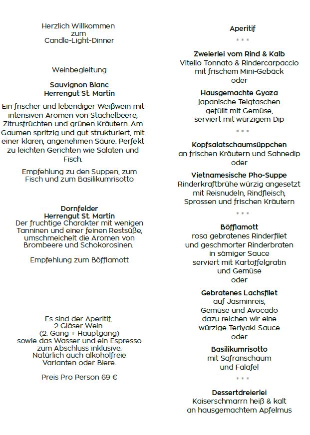 2025 02 14 Canlde Light Dinner Valentinstag