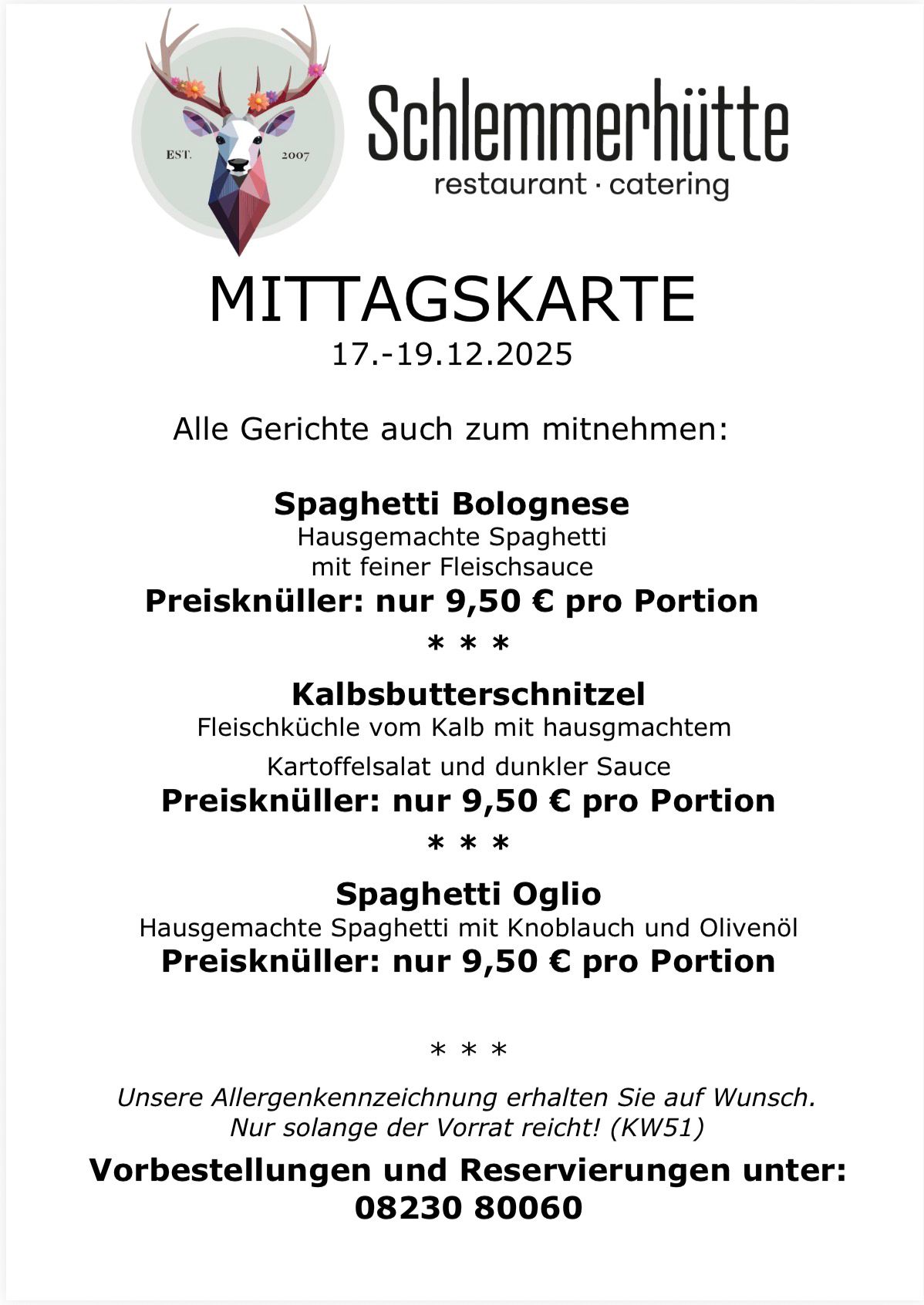 2025 KW51 Mittagskarte